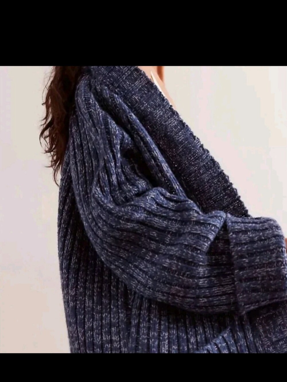 Free People Blossom Knit Cardigan in Blue small - Picture 3 of 8